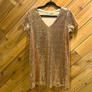 ALTER’D STATE GOLD SHIMMER DRESS